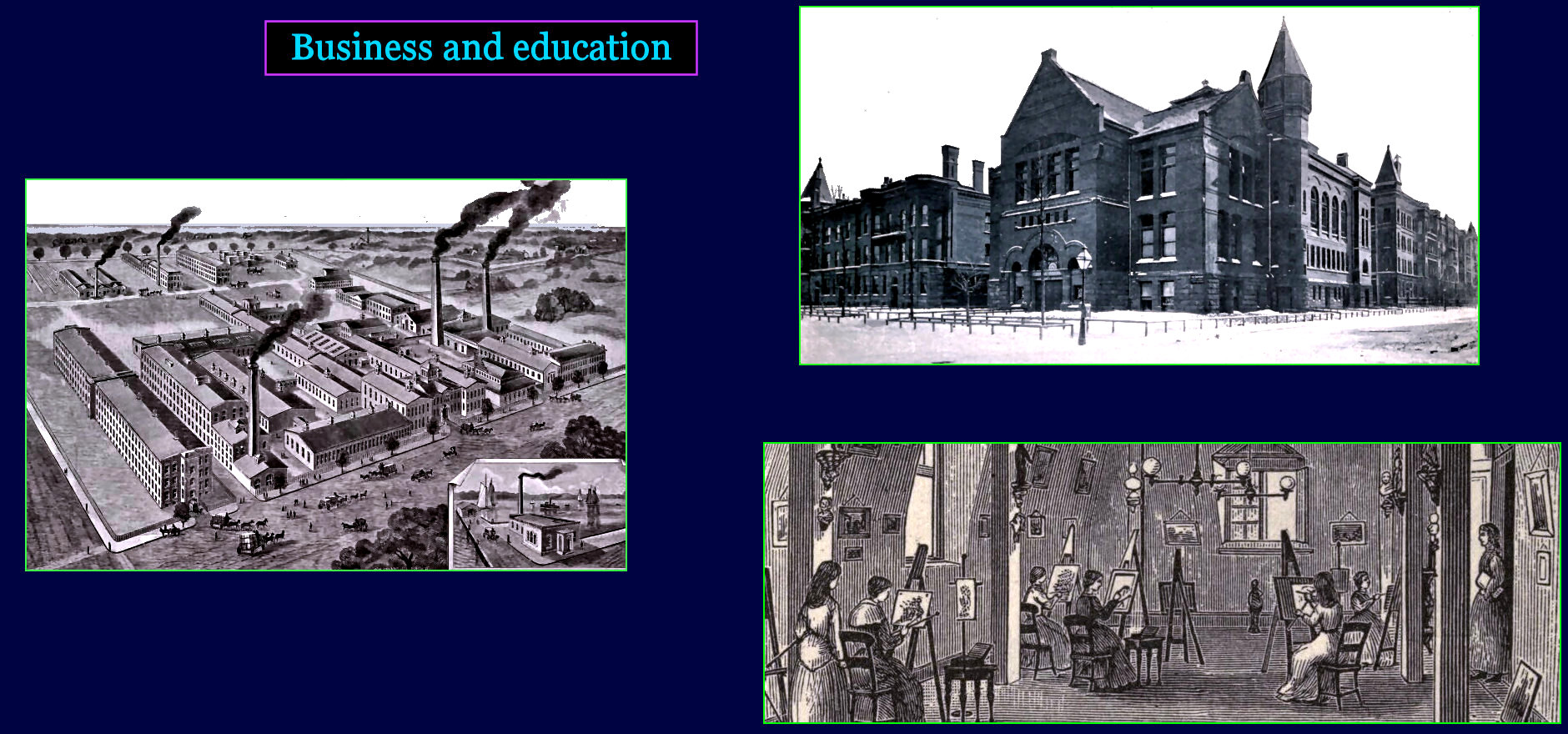 Technical and medical schools, 1890